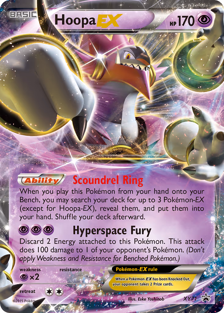 Hoopa EX XY71 Pokemon card