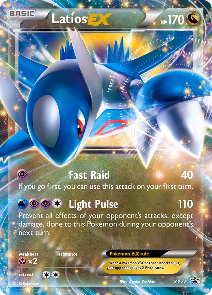 Latios EX XY72 Pokemon card