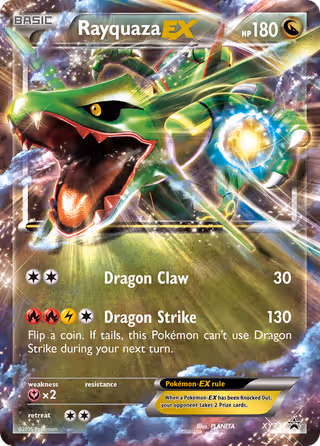 Rayquaza EX XY73 Pokemon card
