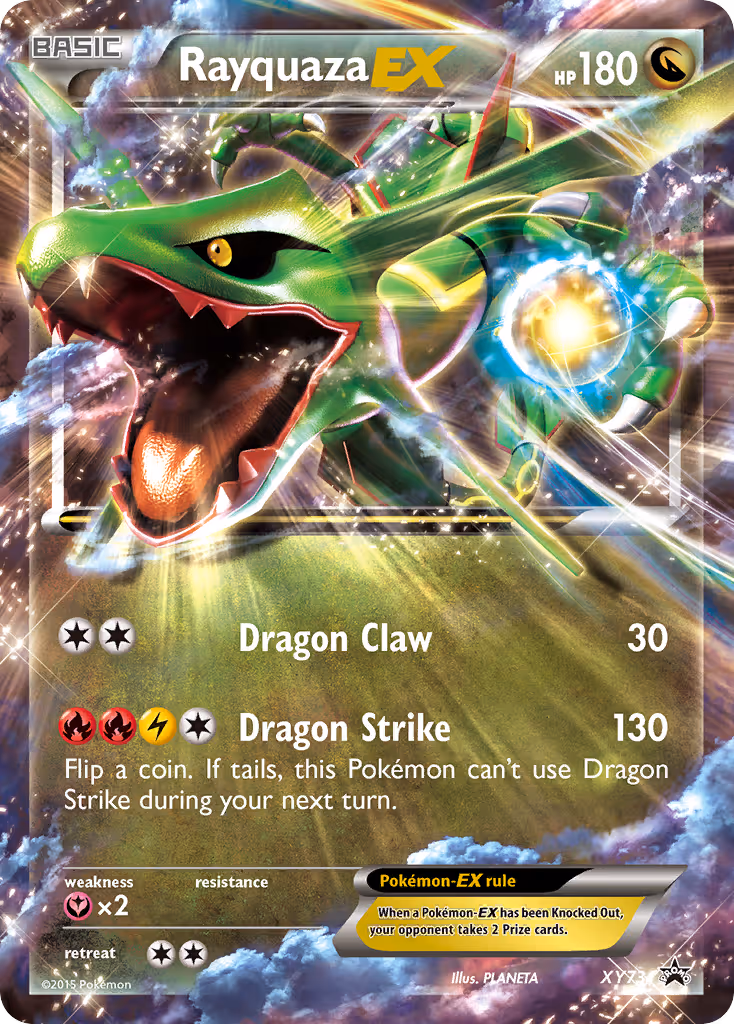 Rayquaza EX XY73 Pokemon card