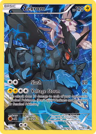 Zekrom XY76 Pokemon card