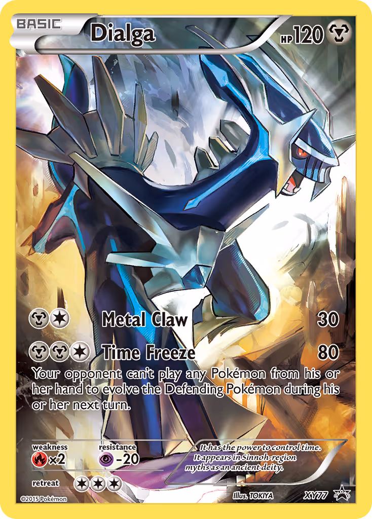 Dialga XY77 Pokemon card