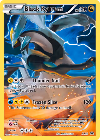 Black Kyurem XY80 Pokemon card