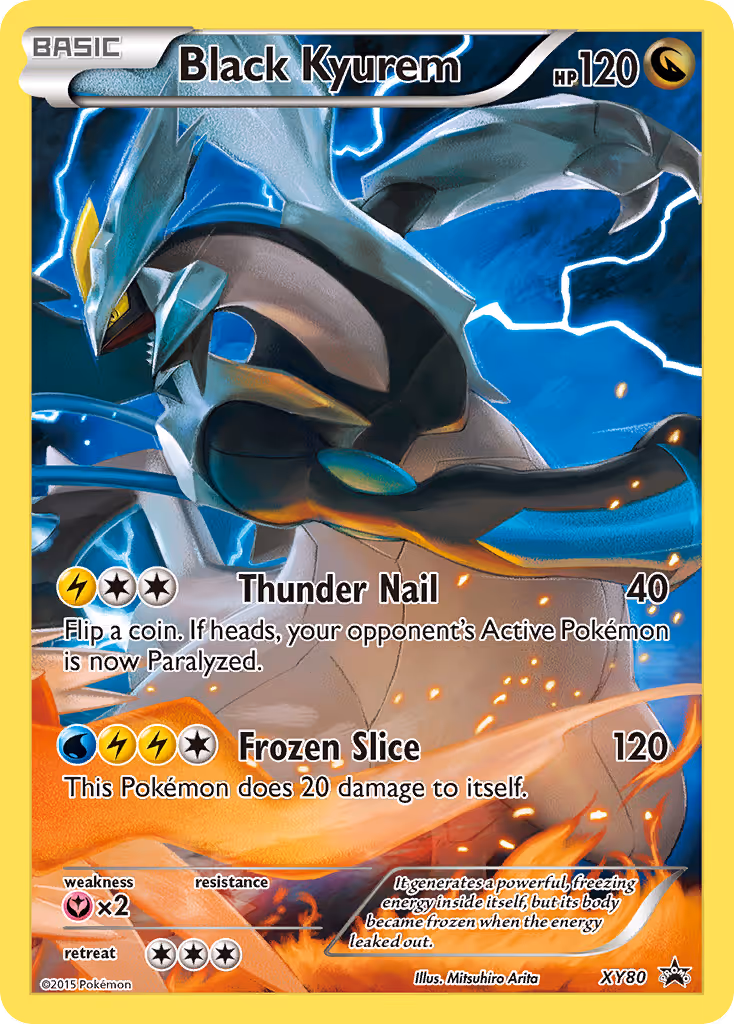 Black Kyurem XY80 Pokemon card