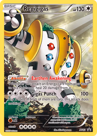 Regigigas XY82 Pokemon card