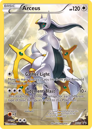 Arceus XY83 Pokemon card