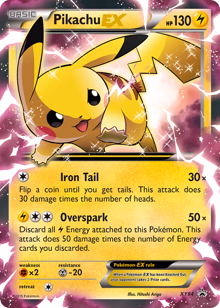Pikachu EX XY84 Pokemon card