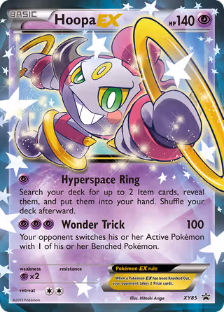 Hoopa EX XY85 Pokemon card