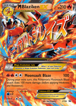 M Blaziken EX XY86 Pokemon card
