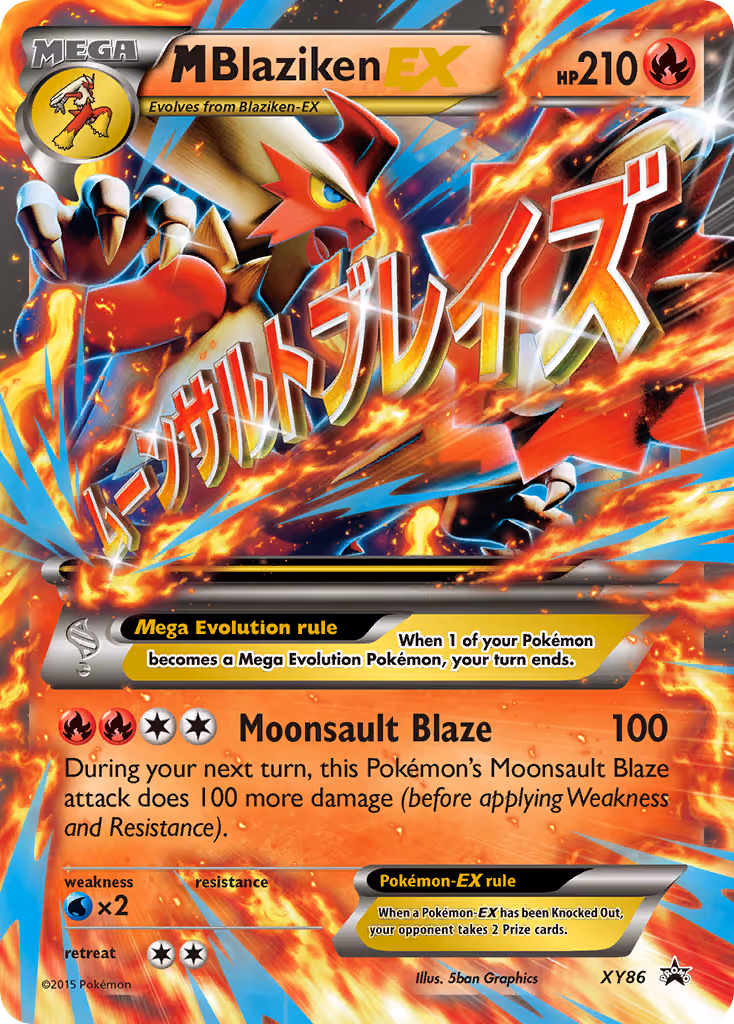 M Blaziken EX XY86 Pokemon card