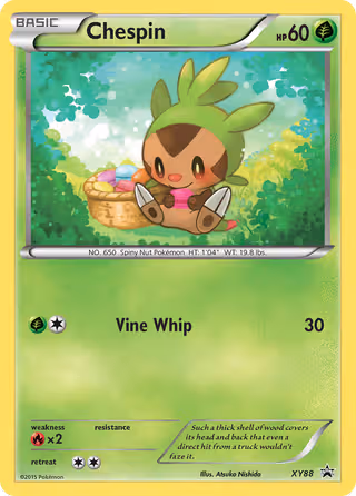 Chespin XY88 Pokemon card