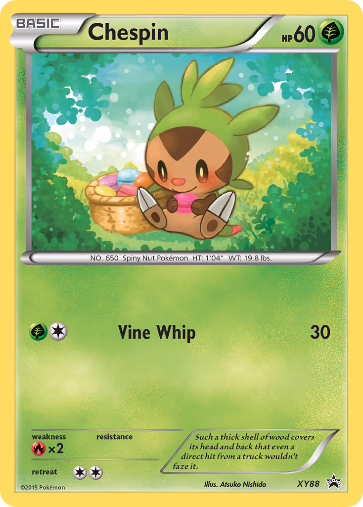 Chespin XY88 Pokemon card