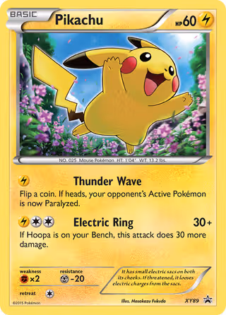 Pikachu XY89 Pokemon card