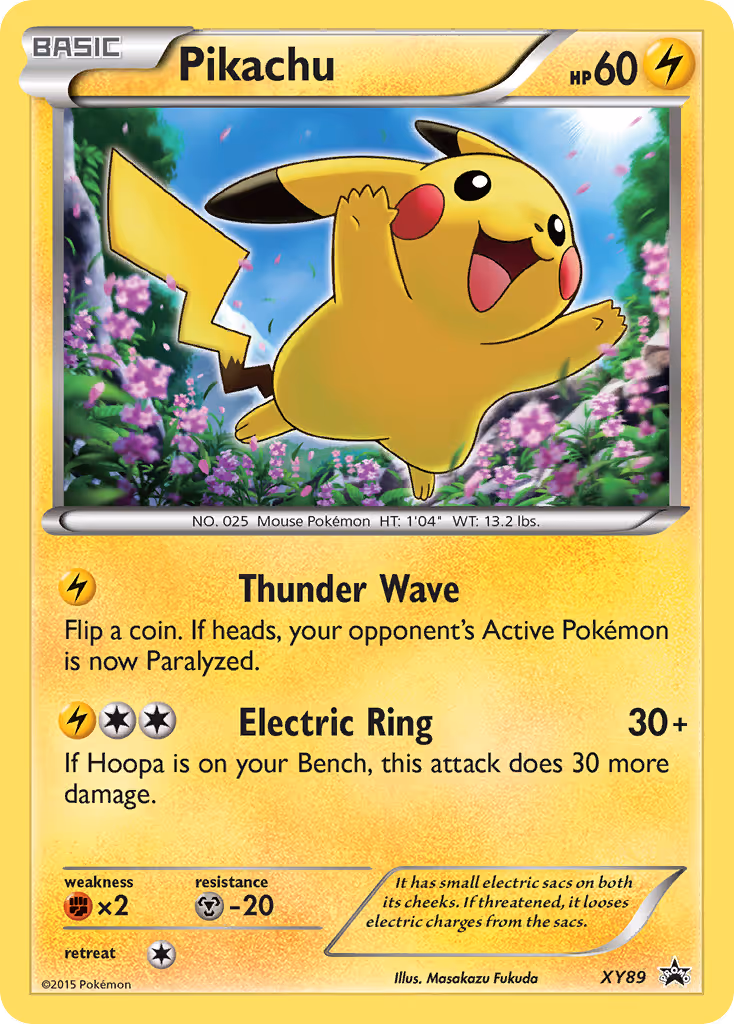 Pikachu XY89 Pokemon card