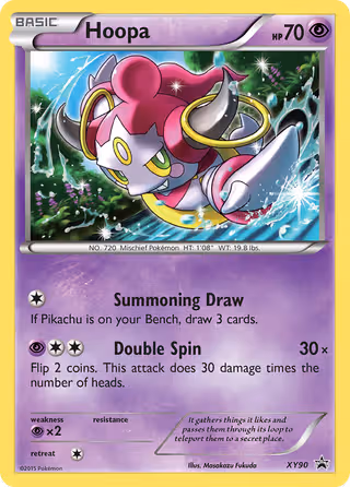 Hoopa XY90 Pokemon card