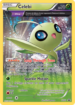 Celebi XY93 Pokemon card