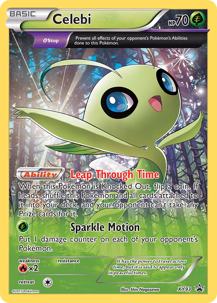 Celebi XY93 Pokemon card