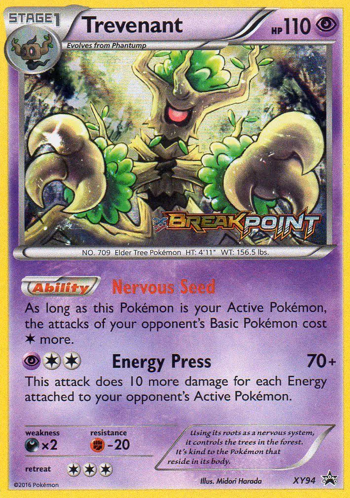 Trevenant XY94 Pokemon card