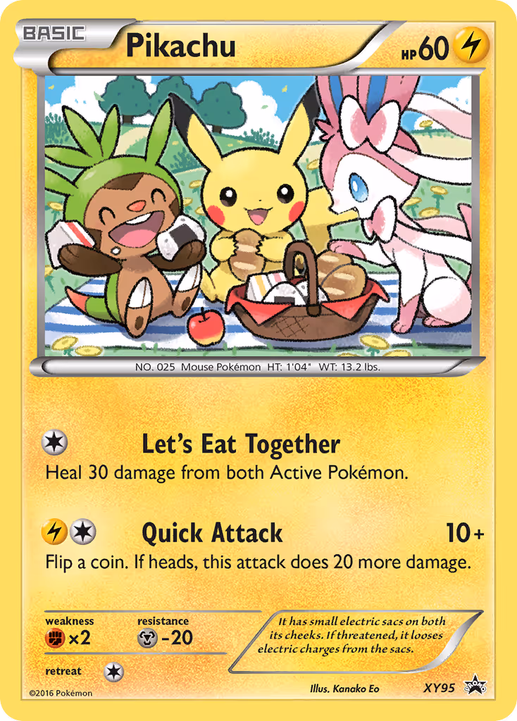 Pikachu XY95 Pokemon card