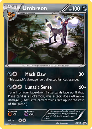 Umbreon XY96 Pokemon card